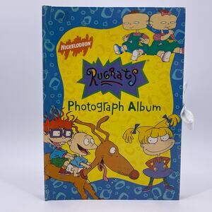 Rugrats Photograph Album Vintage 1997 Nickelodeon Cardboard Scrapbook 31 Photos